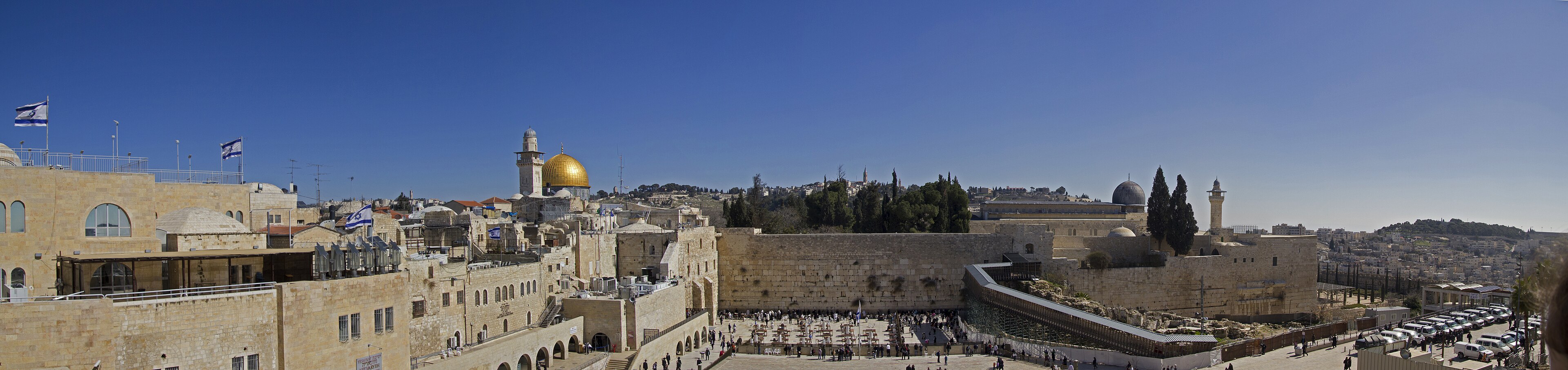 העיר העתיקה בירושלים, הכותל המערבי וכיפת הסלע, 2011.